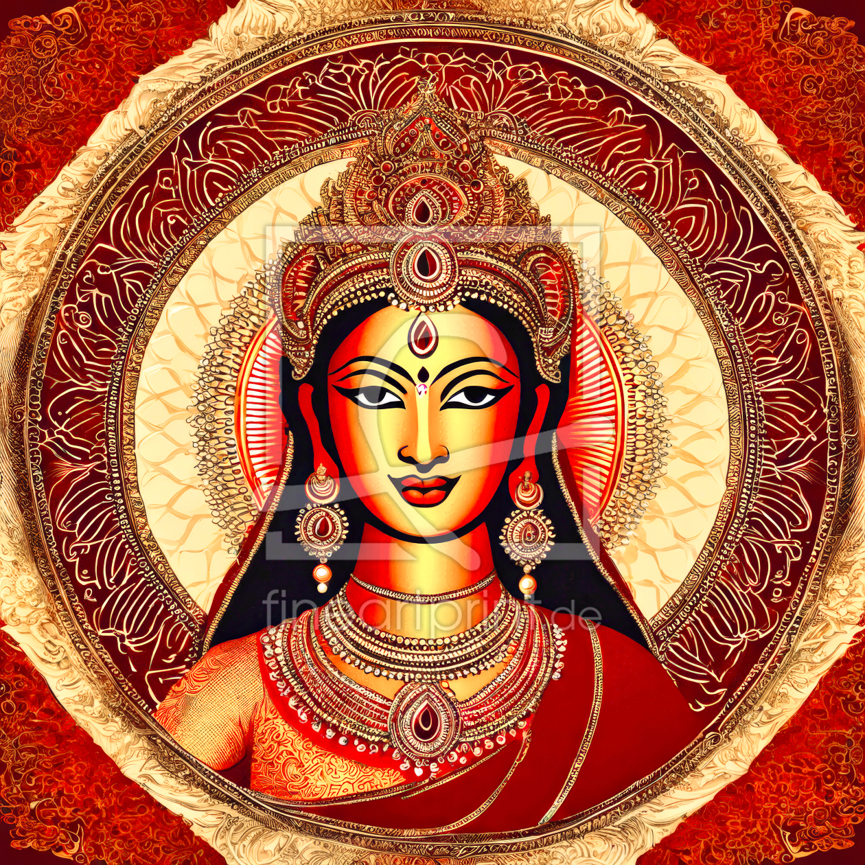 Bild-Nr.: 12822444 Durga Göttin der Vollkommenheit erstellt von XYRIUS